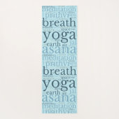 ワードアモダンートヨガマットブルー ヨガマット (裏面)