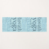 ワードアモダンートヨガマットブルー ヨガマット (正面(横))