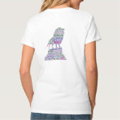 ワードアートが鳴るトラ Tシャツ (裏面)