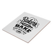 ワードアートキッチンを焼くかわいいパン屋 タイル (側面)