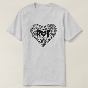 ワードアート 呼吸療法 Tシャツ