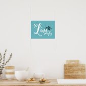 ワードアート「Live Simple」 |ポスター ポスター (キッチン)