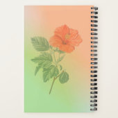 ワードイマジネーションの世界 誘発 フラワー 大人 ノートブック (裏面)