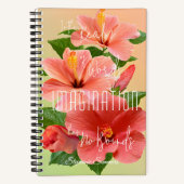 ワードイマジネーションの世界 誘発 フローラル 大人 ノートブック (正面)