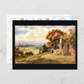 ワードウィックの景色を望む古葉書 ポストカード (正面/裏面)