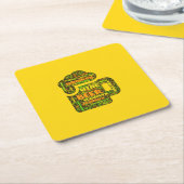 ワードクラウドコースター スクエアペーパーコースター (アングル)