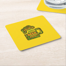 ワードクラウドコースター スクエアペーパーコースター