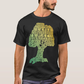 ワードクラウドツリーバイブル聖なる書物、 経典エゼキエル4712 Tシャツ