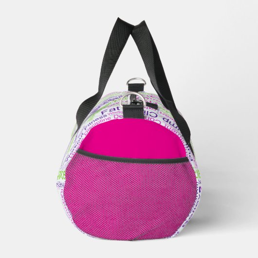 ワードクラウドフィットネス、エクササイズダッフルバッグ ダッフルバッグ (右)