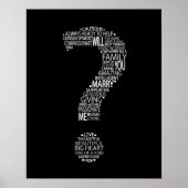 ワードクラウドポスターと結婚するか ポスター (正面)