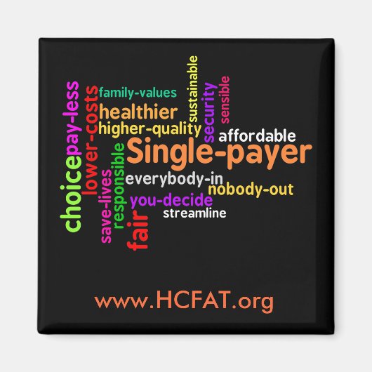 ワードクラウドマグネット マグネット (正面)