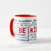 ワードクラウド感動的単語 マグカップ (正面左)