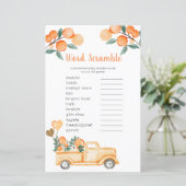 ワードスクランブルゲームシトラスのオレンジヴィンテージトラック (スタンド正面)