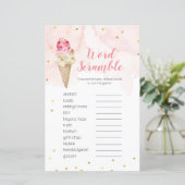 ワードスクランブルゲームピンク赤面アイスクリーム (スタンド正面)