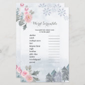 ワードスクランブルゲーム冬のフローラ雪 (正面/裏面)