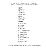 ワードスクランブルパープルバタフライベビーゲームカード アドバイスカード