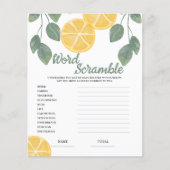 ワードスクランブル レモン ブライダルシャワー ゲーム (正面)