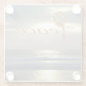 ワードピースウィズシーシェル海ホライゾンランドスケープ ガラスコースター (裏面)