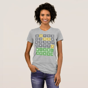 ワードルパズル「マイアミビーチ」シャツ2 Tシャツ