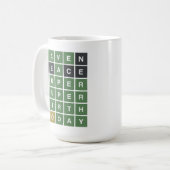 ワードル誕生日。デュパーすごい誕生日。 コーヒーマグカップ (正面左)