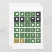 ワードル誕生日。デュパーすごい誕生日。 シーズンカード (正面/裏面)