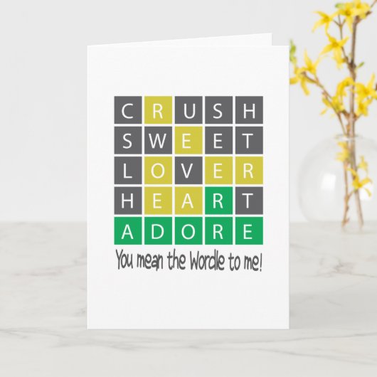 ワードル カード (黄色い花)