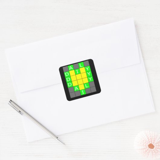 ワードル スクエアシール (封筒)