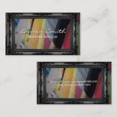 ワードローブ |黒いフレファンシーーム 名刺 (正面/裏面)