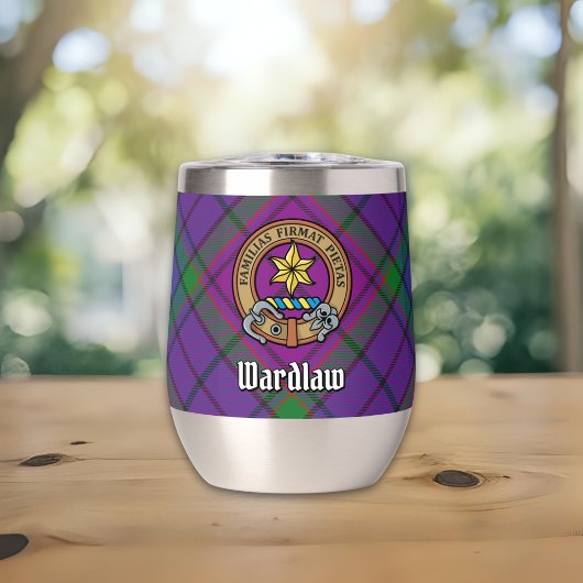 ワードロー氏のクラン crest（紋章） タータン模様の上