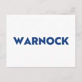 ワーノック牧師 ジョージア州上院議員再選挙 青 白 ポストカード