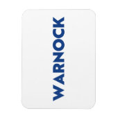 ワーノック牧師 ジョージア州上院議員再選挙 青 白 マグネット (縦)