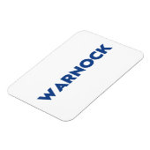 ワーノック牧師 ジョージア州上院議員再選挙 青 白 マグネット (左側)