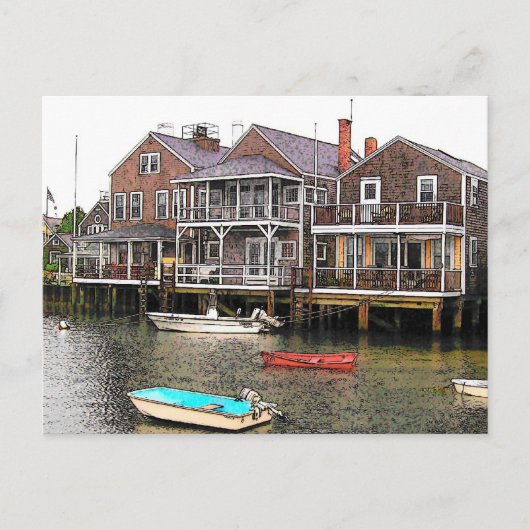 ワーフコテージ-ヴィンテージルック ポストカード (正面)