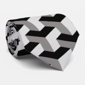 ワープしたジオメトリキューブのイリュージョンのネクタイ ネクタイ (ロール)