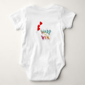 ワープして勝利 ベビーボディスーツ (裏面)
