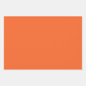 ワープチェックオレンジ調パターン ラッピングペーパーシート (正面3)