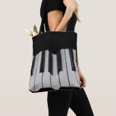 ワープピアノ鍵トートバッグ トートバッグ (クローズアップ)
