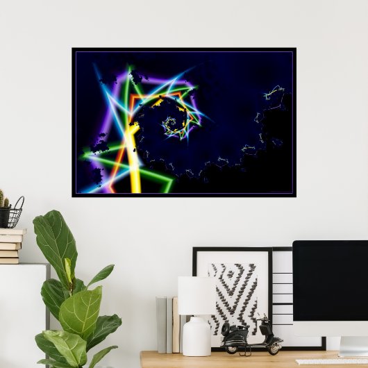 ワープ速度ネオン2 ポスター (ホームオフィス)