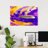 ワープ7 DC-9 ポスター (ホームオフィス)