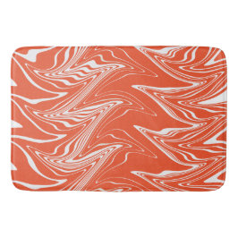 ワープ – オレンジと白 バスマット