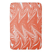 ワープ – オレンジと白 バスマット (正面縦)