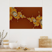 ワープ – フラクタルポスター ポスター (キッチン)