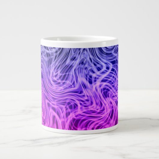 ワープLinear2紫 – コーヒーマグ ジャンボコーヒーマグカップ (正面)