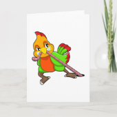 ワームを持つパラキート カード (正面)