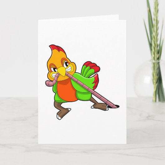 ワームを持つパラキート カード (正面)