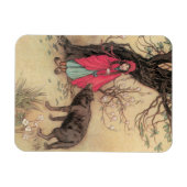 ワームウィック・グローブによるヴィンテージの赤ずきん マグネット (横)