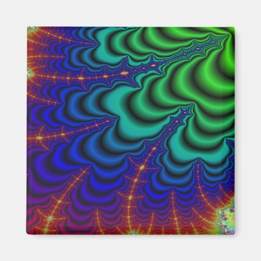 ワームホールフラクタル宇宙管 マグネット (正面)