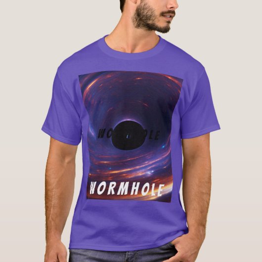 "ワームホール"設計 Tシャツ (正面)