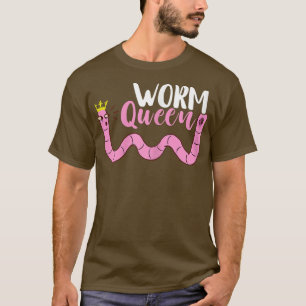 ワーム農家ウオームクイーンクラウン農業農家バーミック Tシャツ