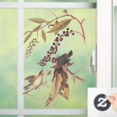 ワーム食べのウォーブラーオードボンソングバード ウィンドウサイン (ホーム)